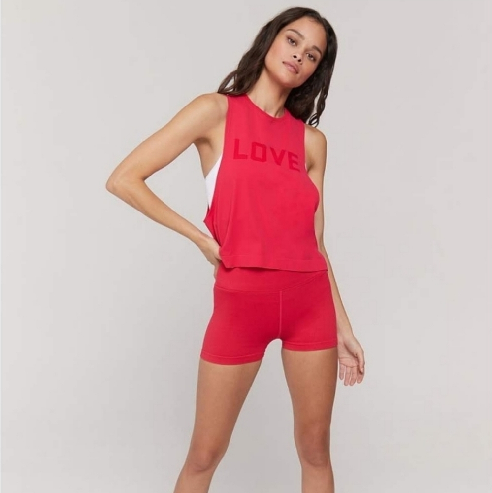 Victoria's Secret Pink Spiritual Gangster LOVED Active Tank, Size XS, Red - Picture 2 of 11